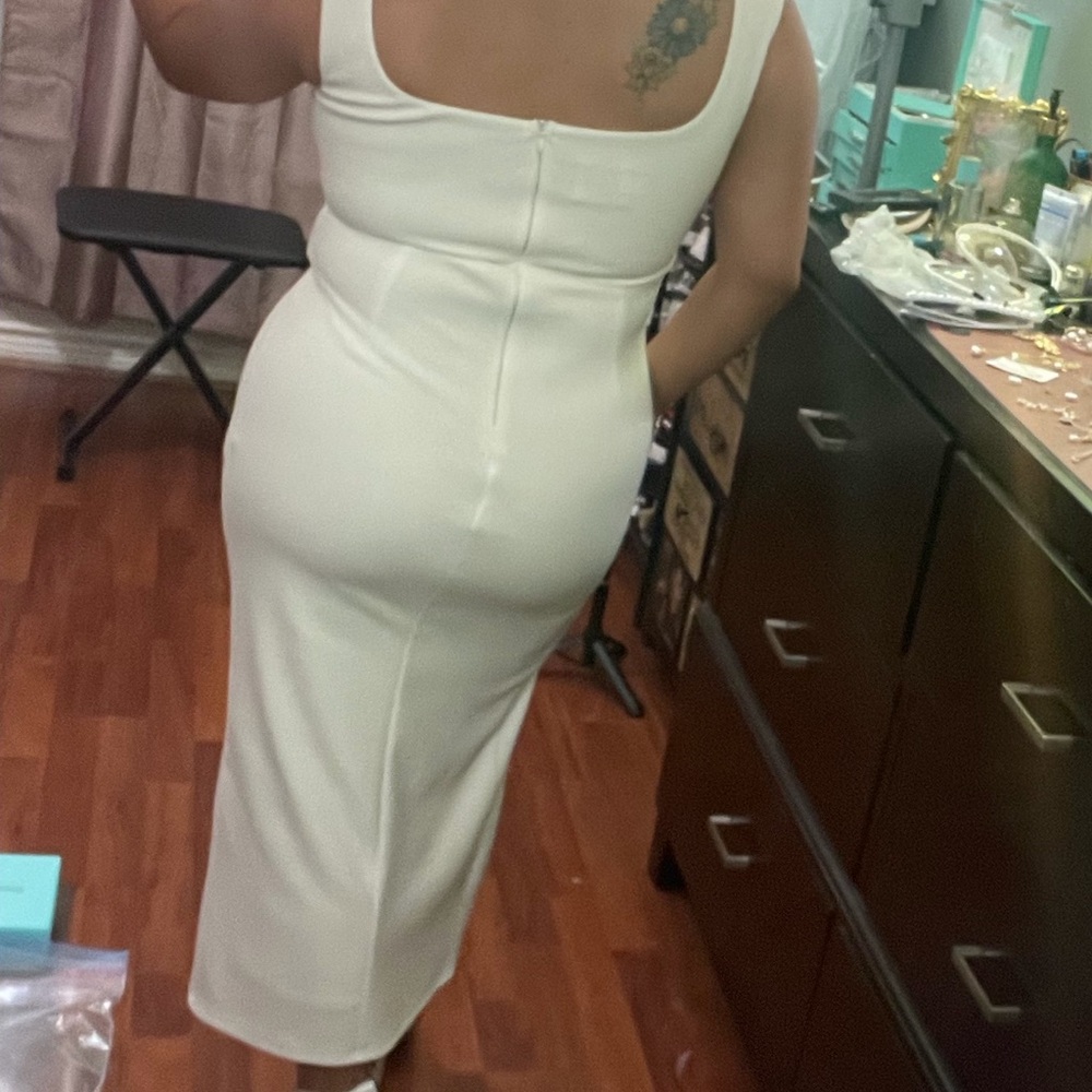 Hello Molly White Midi Dress - Picture 5 of 6